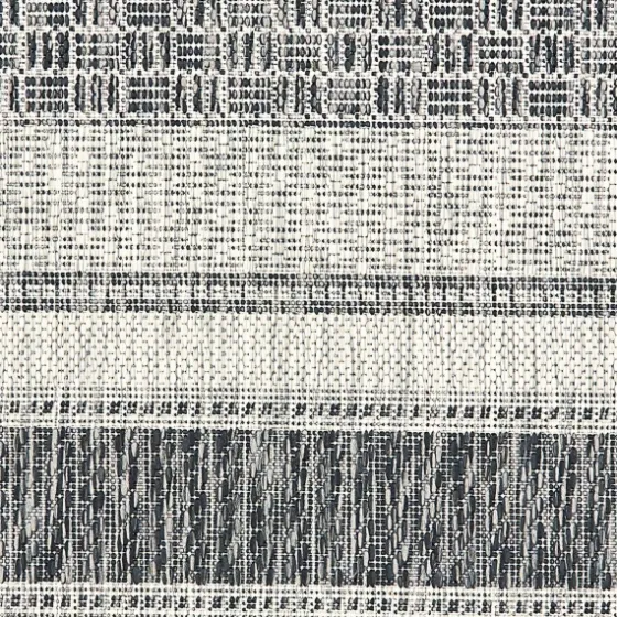 Stripe Weave Sun Shower Outdoor Area Rug, 7X9-Kirkland's Home New