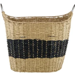 Striped Natural Seagrass Basket-Kirkland's Home Clearance