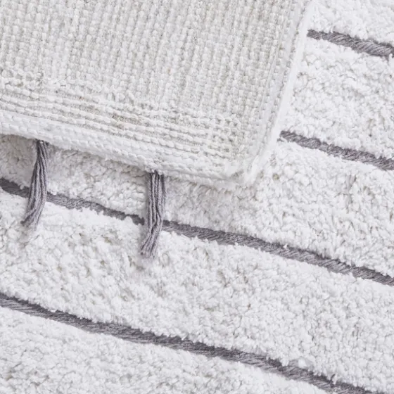 Striped Tassel Bath Mat-Kirkland's Home Shop