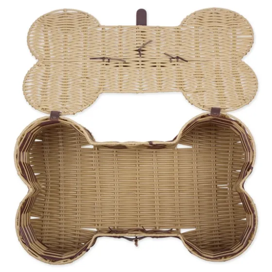 Striped Woven Bone Shaped Basket, 17 In.-Kirkland's Home Best