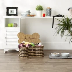 Striped Woven Bone Shaped Basket, 17 In.-Kirkland's Home Best