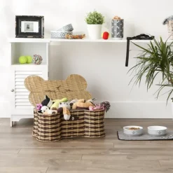 Striped Woven Bone Shaped Basket, 21 In.-Kirkland's Home Store