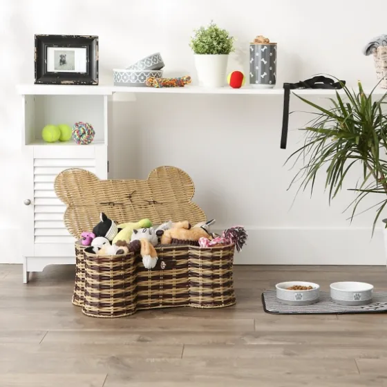 Striped Woven Bone Shaped Basket, 21 In.-Kirkland's Home Store