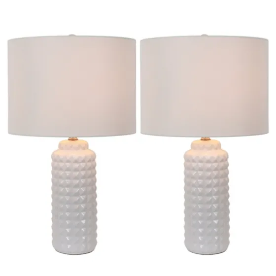 Studded Ceramic Table Lamps, Set Of 2-Kirkland's Home Flash Sale