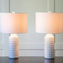 Studded Ceramic Table Lamps, Set Of 2-Kirkland's Home Flash Sale