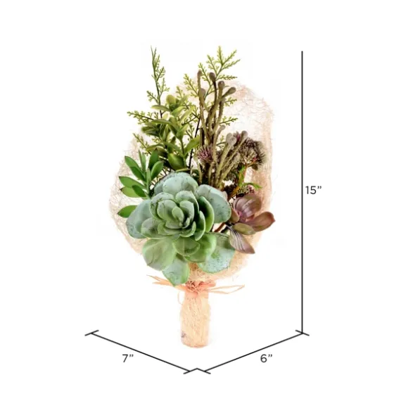 Succulent Bouquet, 15 In.-Kirkland's Home Fashion