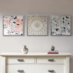 Summer Bliss Framed Art Prints, Set Of 3-Kirkland's Home Online