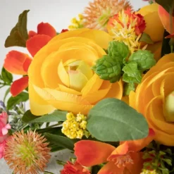 Summer Blooming Ranunculus Thistle Wreath-Kirkland's Home Flash Sale