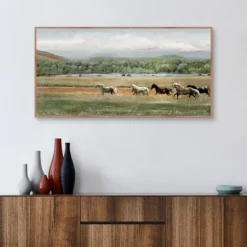 Summer Herd Framed Canvas Art Print-Kirkland's Home Hot