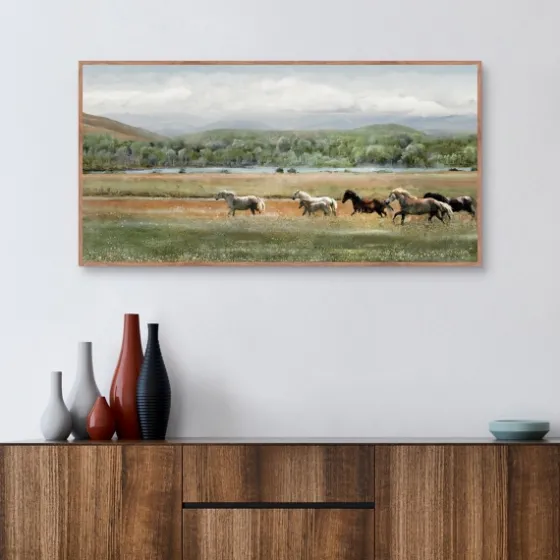 Summer Herd Framed Canvas Art Print-Kirkland's Home Hot