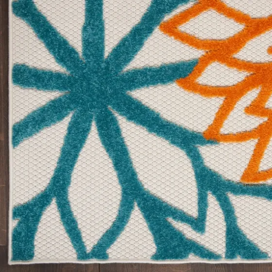 Summer Hues Floral Burst Outdoor Area Rug, 6X9-Kirkland's Home Online