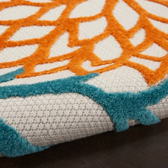 Summer Hues Floral Burst Outdoor Area Rug, 6X9-Kirkland's Home Online