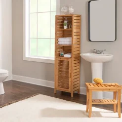 Sumter Bamboo Cabinet Space Saver-Kirkland's Home Shop