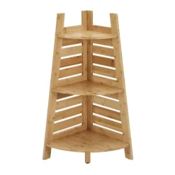 Sumter Bamboo Corner Shelf-Kirkland's Home Outlet