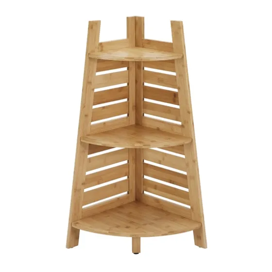 Sumter Bamboo Corner Shelf-Kirkland's Home Outlet