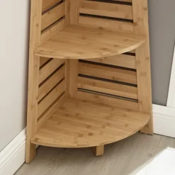Sumter Bamboo Corner Shelf-Kirkland's Home Outlet