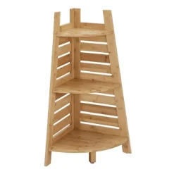 Sumter Bamboo Corner Shelf-Kirkland's Home Outlet