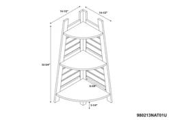 Sumter Bamboo Corner Shelf-Kirkland's Home Outlet