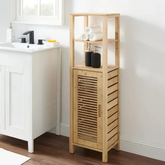 Sumter Bamboo Shelves And Cabinet-Kirkland's Home Best Sale