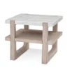 Sun Bleached Marble Top Accent Table-Kirkland's Home Flash Sale