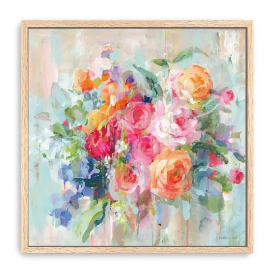 Sun Drenched Bouquet Framed Canvas Art Print-Kirkland's Home Outlet