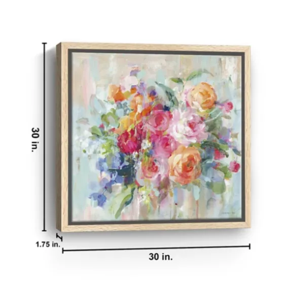 Sun Drenched Bouquet Framed Canvas Art Print-Kirkland's Home Outlet