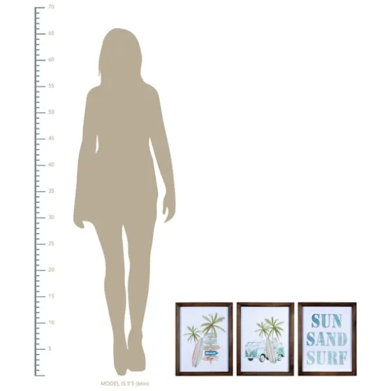 Sun Sand Surf 3-Pc. Coastal Wall Plaques-Kirkland's Home Store