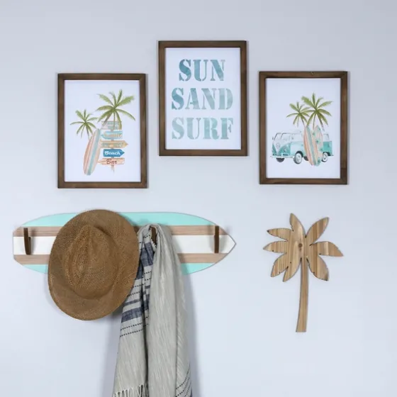 Sun Sand Surf 3-Pc. Coastal Wall Plaques-Kirkland's Home Store