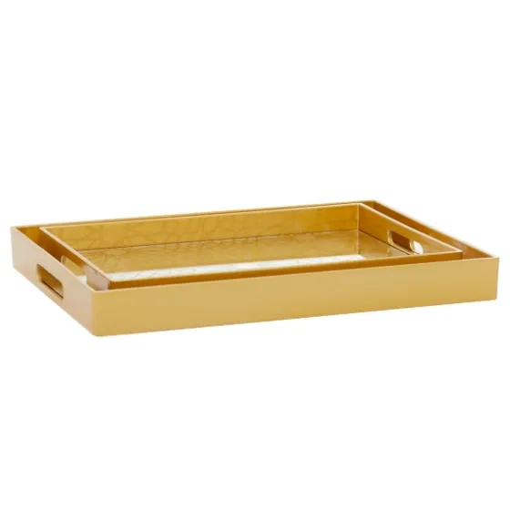 Sun Star 2-Pc. Mirrored Tray Set-Kirkland's Home Flash Sale