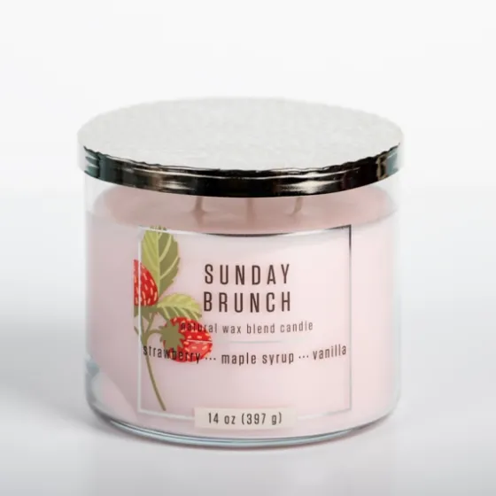 Sunday Brunch 14 Oz. Triple Wick Jar Candle-Kirkland's Home Discount