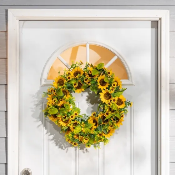Sunflower Abundance Wreath-Kirkland's Home Online