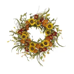 Sunflower Mixed Floral Wreath-Kirkland's Home Discount