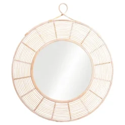 Sunlight Beam Woven Framed Mirror-Kirkland's Home New
