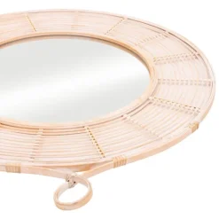 Sunlight Beam Woven Framed Mirror-Kirkland's Home New