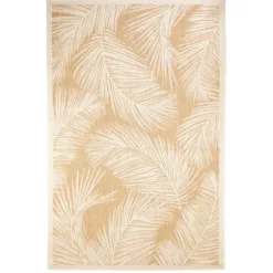 Sunlight Palm Leaves Outdoor Area Rug, 6X9-Kirkland's Home Fashion