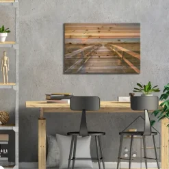 Sunset At Dune Beach Wood Art Print-Kirkland's Home Hot