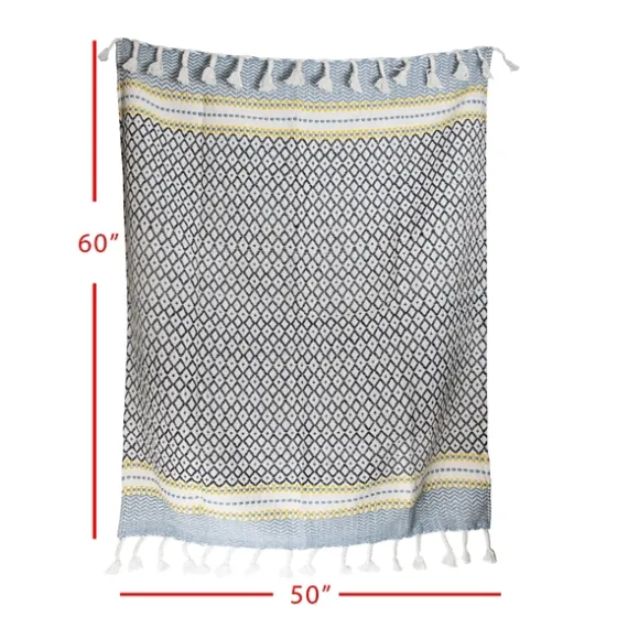 Sunshine Diamond Pattern Outdoor Throw Blanket-Kirkland's Home Cheap