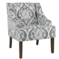 Suri Blue Swoop Accent Chair-Kirkland's Home Outlet