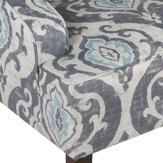 Suri Blue Swoop Accent Chair-Kirkland's Home Outlet