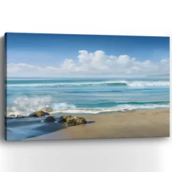 Sweeping Blue Canvas Art Print, 60X40 In.-Kirkland's Home New