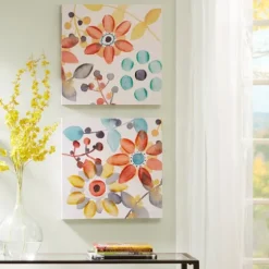 Sweet Florals Canvas Art Prints, Set Of 2-Kirkland's Home Sale