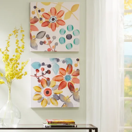 Sweet Florals Canvas Art Prints, Set Of 2-Kirkland's Home Sale