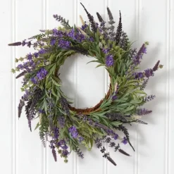 Swirled Lavender And Greenery Wreath-Kirkland's Home Discount