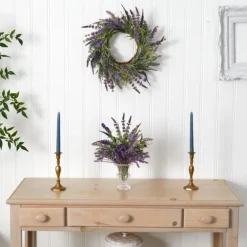 Swirled Lavender And Greenery Wreath-Kirkland's Home Discount