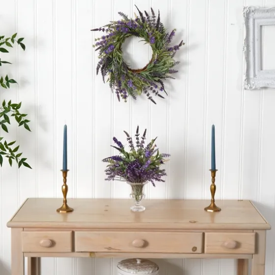 Swirled Lavender And Greenery Wreath-Kirkland's Home Discount