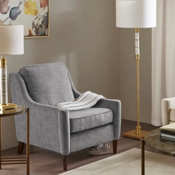 Swoop Arm Upholstered Accent Chair-Kirkland's Home Discount
