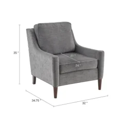 Swoop Arm Upholstered Accent Chair-Kirkland's Home Discount