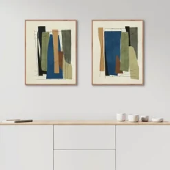 Synch Abstract 2-Pc. Framed Canvas Art Set-Kirkland's Home Discount