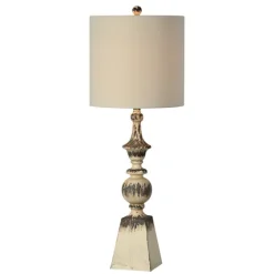 Tall Distressed Cream Table Lamps, Set Of 2-Kirkland's Home Store