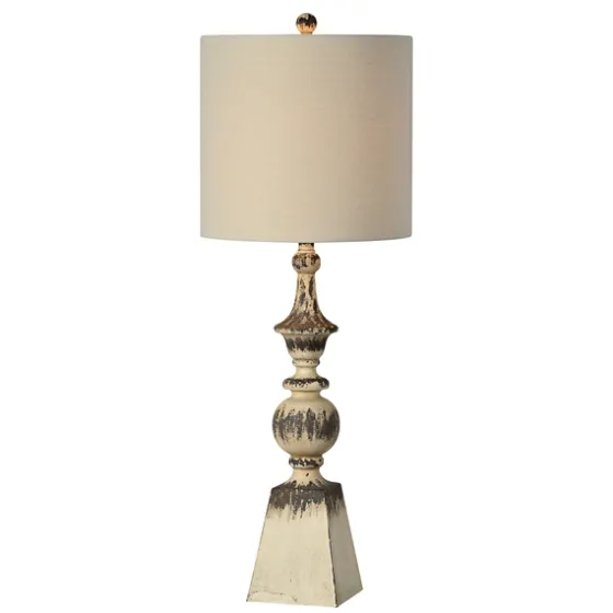 Tall Distressed Cream Table Lamps, Set Of 2-Kirkland's Home Store